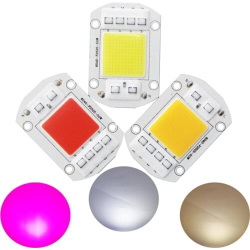 Smart IC AC COB LED Strip 20W 30W 50W 110V 220V Driverless DIY Flood Light Hight power LED COB Diode Warm white full spectrum