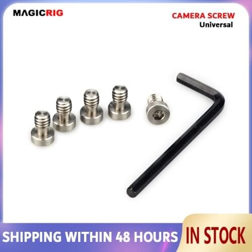MAGICRIG 5pcs 1/4 camera screw for quick release plate 1/4 inch Adapter Tripod Quick Release Plate Camera Screw