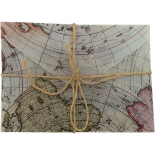 10Pcs/pack Vintage Envelope With Seal Sticker Sulfuric Acid Paper Translucent Envelope Letter