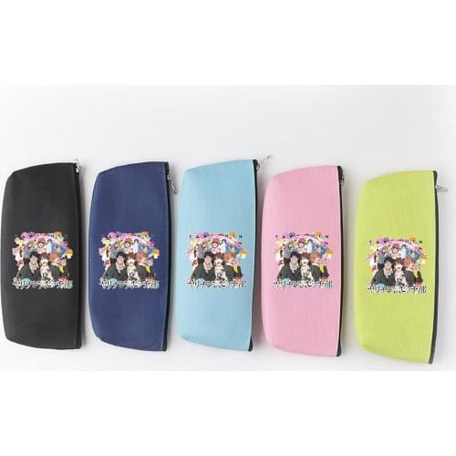 Yarichin B Club Oxford Cloth Pencil Case Office Student Pencilcase Cute Canvas Pencil Bag School Supplies Pen Box