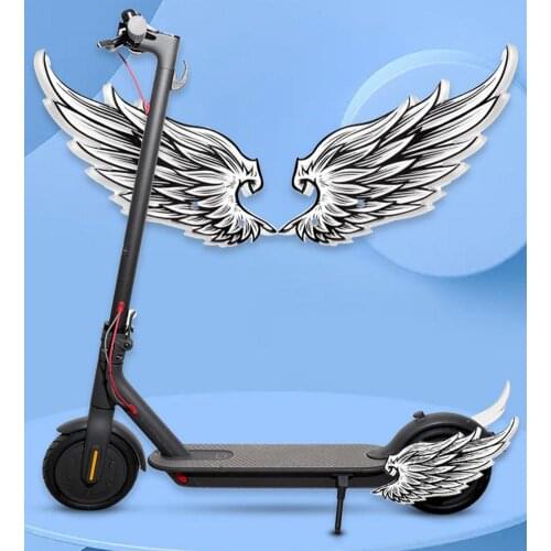 Electric Scooter Rear Wing For Xiaomi Scooter First Generation Decorative Protective Plate Acrylic Brake Fender Wings Decor
