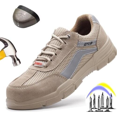 Work Safety Shoes Men Work Boots Steel Toe Anti-Puncture Indestructible Construction Footwear 10kv Insulation Safety Sneakers