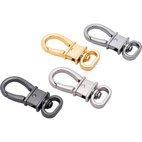 20pcs Split Key Ring Swivel Lobster Clasp Connector For Bag Belt Dog Chains DIY Jewelry Making Findings