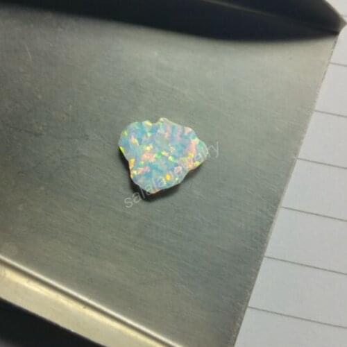 50 pcs /lot Free Shipping 10X14mm Synthetic drilled Kauai Island Cabochon Fire Opal Stone for Opal Necklace & Pendant