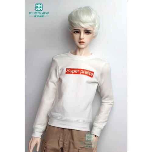 BJD accessories doll clothes for 70cm BJD doll fashion white letter sweatshirt