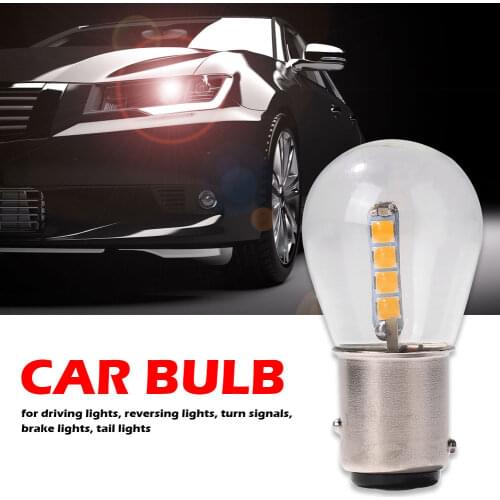 ALLOET 12-24V LED Car Bulb LED Lighting 1157 BAY15D 3030SMD Glass Turn Signal Brake Stop Reverse Light Bulb For Universal Car