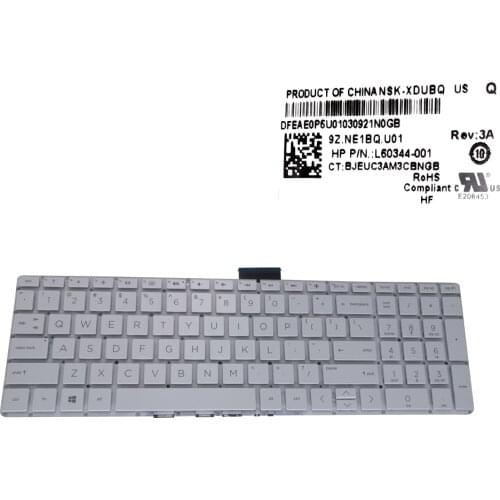 US English Replacement Keyboards for HP 15 BS BS085NA 15-CB 17 AK AR 17-BS 250 256 G6 laptop keyboard parts original L60344 001