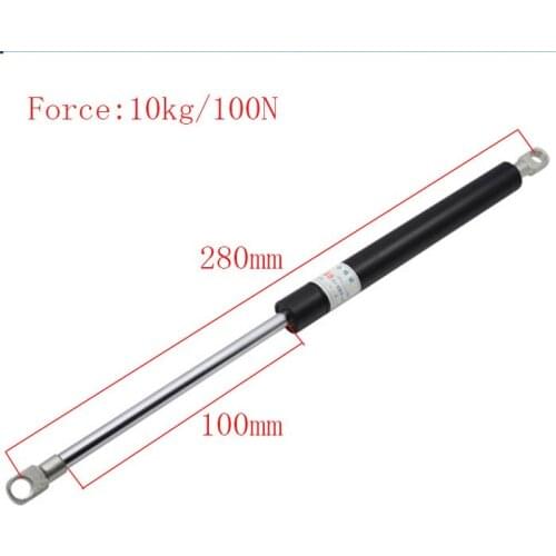 Free shipping 280mm central distance, 100 mm stroke, pneumatic Auto Gas Spring, Lift Prop Gas Spring Damper