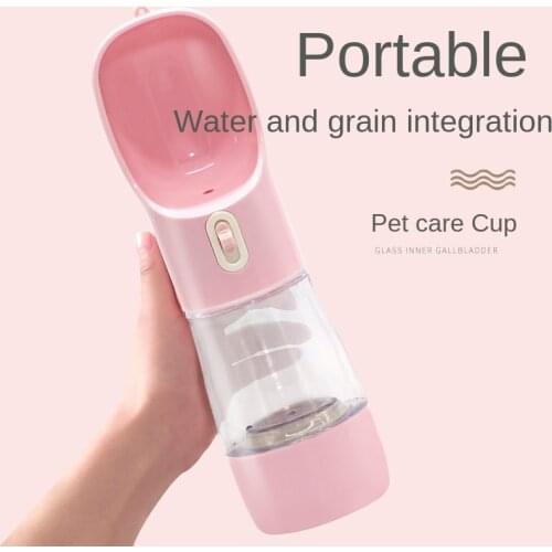 Pet Dog Water Bottle Feeder Bowl Portable Water Food Bottle Pets Outdoor Travel Drinking Dog Bowls Water Bowl for Dogs