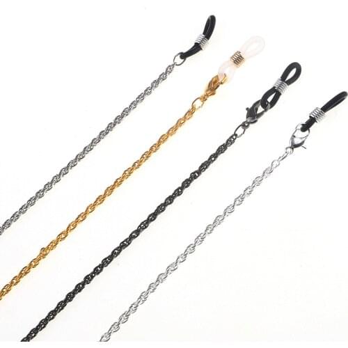 1PC Women Fashion Alloy Glasses Chains Gold Sliver Color Eyeglasses Chains Sunglasses Holder Necklace Eyewear Accessories