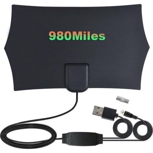 980 Miles Range Antenna TV Digital HD 4K Antena Digital Indoor HDTV 1080P with Amplifier Signal Booster TV