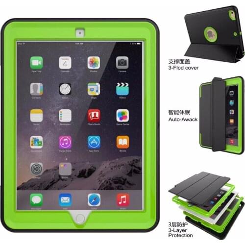 Business Magnet Flip Cover For Apple New iPad 9.7 2017 A1822 Tablet Case Smart Cover Amor Heavy Duty Case Protective Shell