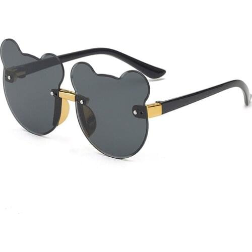 Children Bear Cartoon Round Colors Sunglasses Baby Girl Boy UV400 Goggles Outdoor Kids Summer Beach Holiday Eyewear 2021