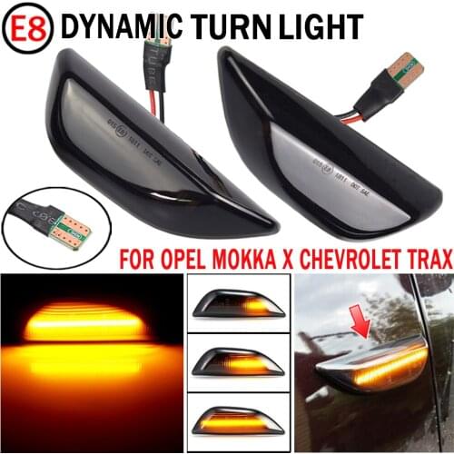 For Opel Mokka X 2012-2020 Chevrolet Trax 2013-2019 For Buick Encore LED Dynamic Blinker Side Marker Turn Signal Lights Lamp