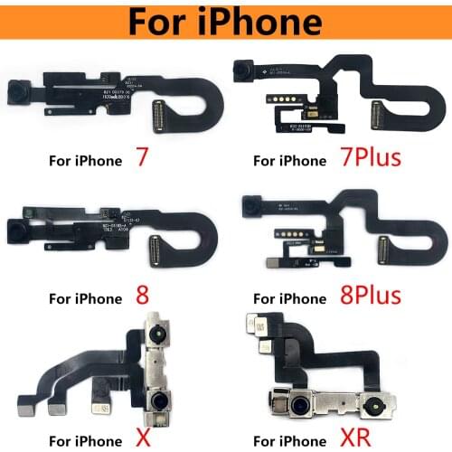 Front Main Camera Flex Cable Module Ribbon With Promixity Light Touch Sensor Flex Cable For IPhone 7 8 Plus X XR XS Max