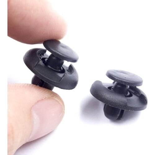 KALILI Fits 6.6mm hole fender trim clips for Toyota short type push in fastener fixed Molding retaining clips