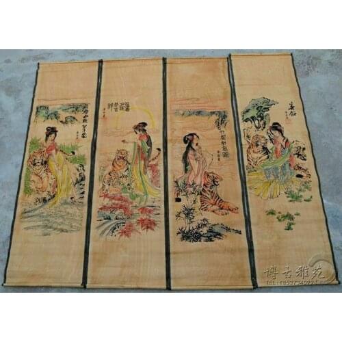 China calligraphy Paintings Scrolls Chinese Painting SCROLL FOUR SCREEN