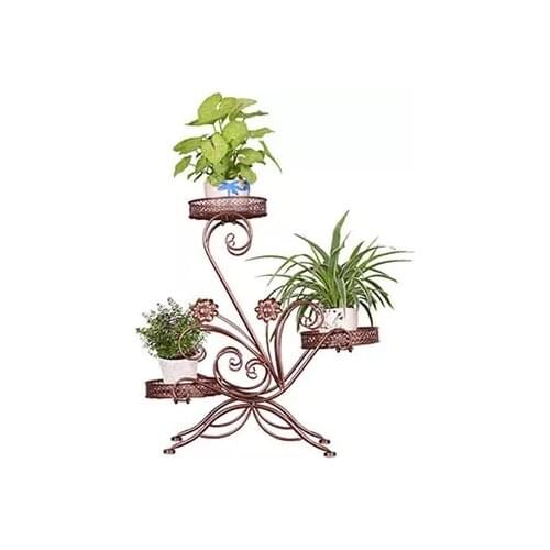 Creative flower shelf indoor special offer Provincial space wrought iron balcony living room hanging orchid floor standing rack