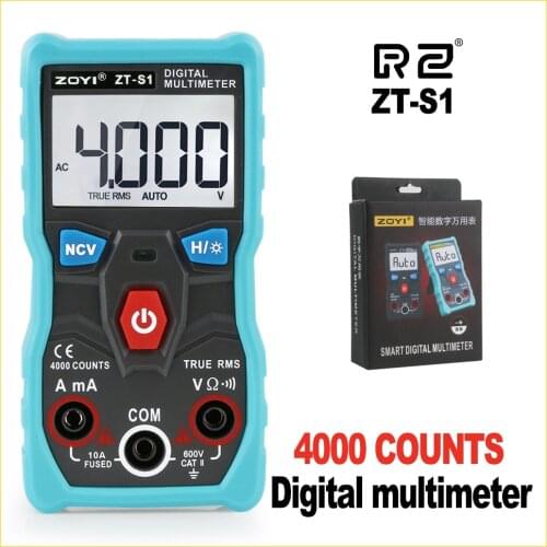 Mini pocket True-RMS Digital Multimeter 4000 Counts Household type automatic digital High precision ZT-S1
