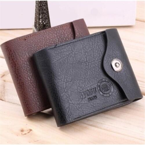 2018 New PU Leather Wallet Multifunctional Short Design Men Wallet Hasp Coin Purse Card Holder Mens Wallet
