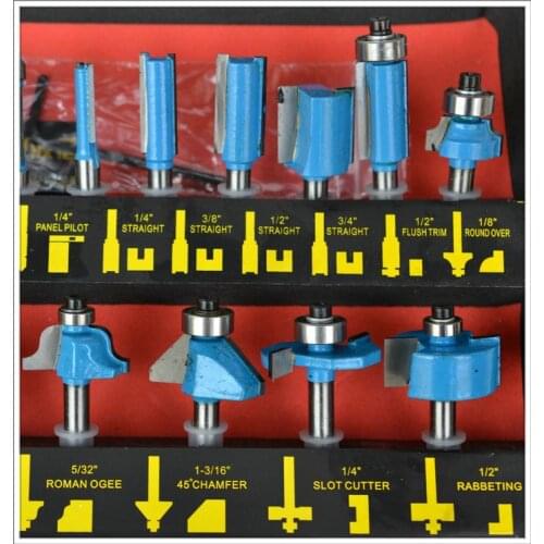 24PC woodworking cutter sets 24 pieces of gongs and knives combination of woodworking tools repair machine tools