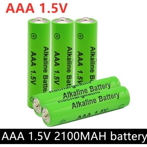 New Tag 2100 MAH rechargeable battery AAA 1.5V Rechargeable New Alcalinas drummey for toy light emitting diode