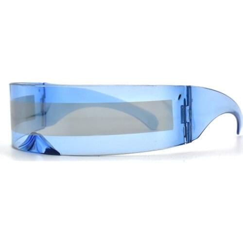 New 2020 One Piece Rimless Sunglasses Women Fashion Mirror Visor Windproof Shield Sun Glasses Men Shades Photochrom Goggle UV400