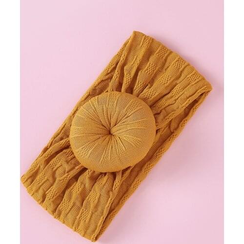 Newborn Infant Kids Girls Nylon Dot Bow Hairband Headband Stretch Turban Knot Head Wrap Headwear Gifts Brand New 0-6Y