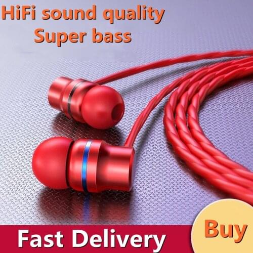 3.5mm Wired Headphones With Bass Earbuds Stereo Earphones Music waterproof Sport Earphones Gaming Headset With Mic for Xiaomi