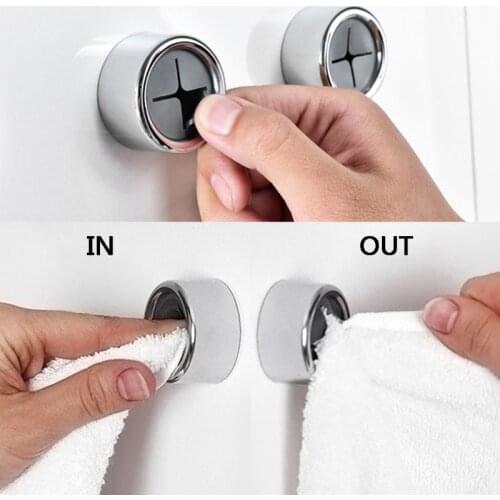 Self Adhesive Towel Holder Wall Mount Wash Cloth Rack Storage Hook for Bathroom