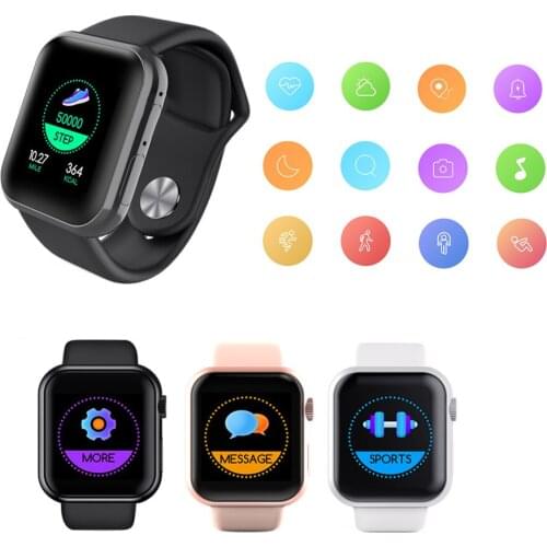 2021 Smart Watch D28 Men Women Fitness Tracker Blood Pressure Heart Rate Monitor Sport Smartwatch Smart Bracelet For Android IOS