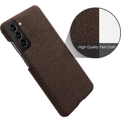 Cloth Texture Fit Case For Samsung S21 FE 5G S21 Plus Funda Luxury Febric Antiskid Cover For Galaxy S21 Ultra S21+ S21fe 5G Capa