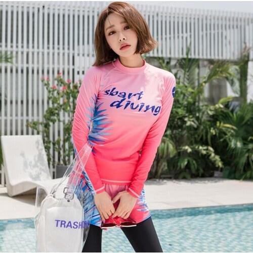 Women Rash Guard Long Sleeve Active Top & Bottom UPF 50+ Rashguard Swim Shirt Leggings Surf Swimwear Sun Protection Swimsuit