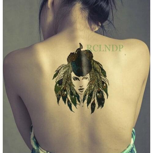 Waterproof Temporary Tattoo Stickers Dreamcatcher Feather Fake Tatto Flash Tatoo Body art Back Leg Arm belly for Women Men girl