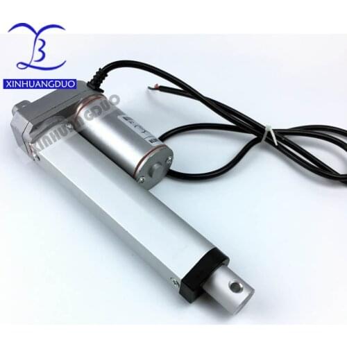 100mm/ 4 inch stroke Mini Linear Tubular motor motion, 900N/90KG/198LBS load electric linear actuator 12v or 24v
