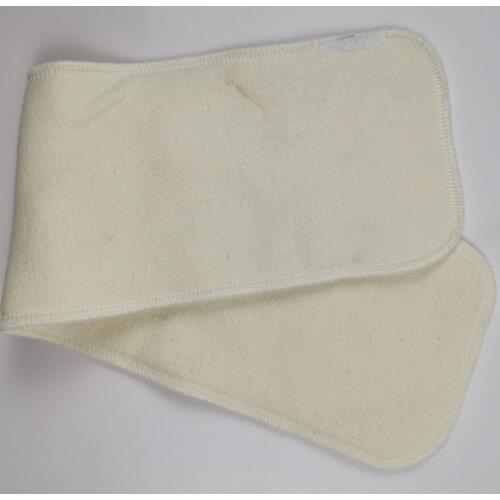 Baby Hemp Organic cotton 100pcs 3 Layers Washable Baby Cloth Diaper Nappy inserts 14*42cm