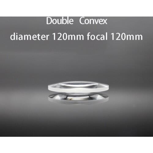12Pice Diameter 120mm Focal Length 120mm Optical Double Convex Lens Factory Custom Optical Glass Prism and Lens