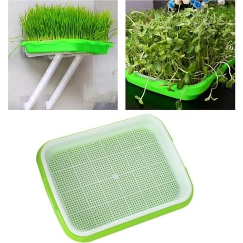 Seed Sprouter Tray 2 Layer Soilless Bean Hydroponic Nursery Plate Sprouting Pot Planter Garden Planting Germination Tool