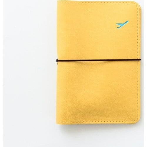 40PCS / LOT Korean Style Multicolor Leather Passport Holder Simple Ticker Holder Wallet