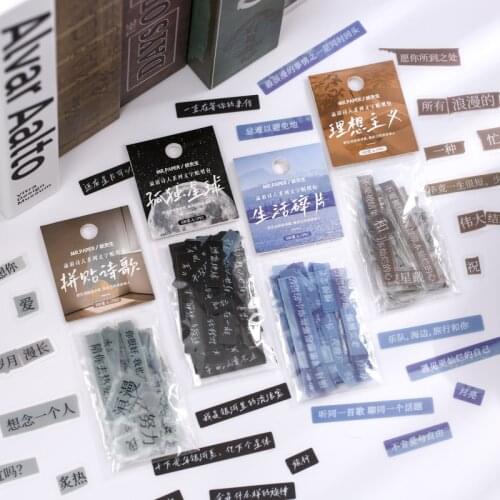 8packs/LOT wandering Poet series stationery sticker Creative decoration DIY PVC sticker