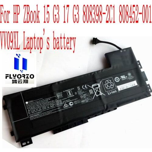100% Brand new original 7895mAh VV09XL Battery For HP ZBook 15 G3 17 G3 808398-2C1 808452-001 HSTNN-DB7D Laptops battery