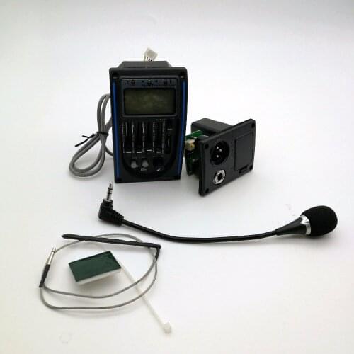 5 Bands Acoustic Guitar EQ Preamp LC-5 5-Band EQ Equalizer Pickup Tuner LCD with Microphone