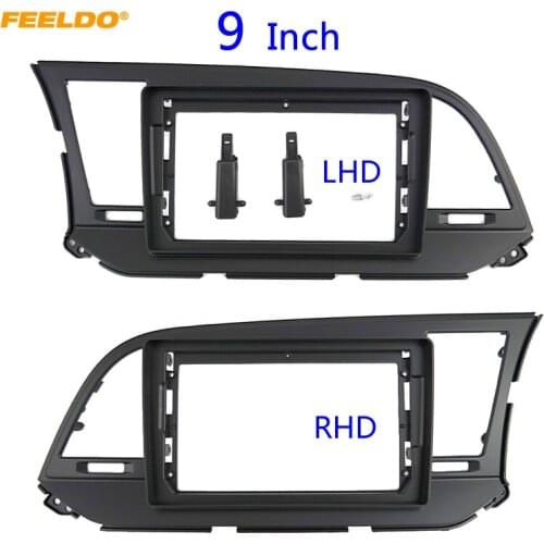 FEELDO Car Audio 2DIN Fascia Frame Adapter For Hyundai Elantra 9" Big Screen DVD Player Radio Dash Fitting Panel Frame Kit #6765