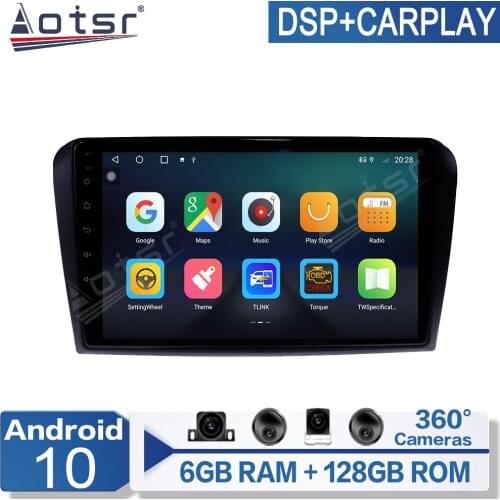 6+128G Android 10 For Mazda 3 2006-2011 Car Multimedia Player Radio GPS Navigation Auto Stereo Recorder