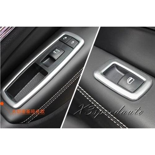 Free Shipping Chromed Inner Switch Decorative Cover Trim For Jeep Grand Cherokee 2014-2019