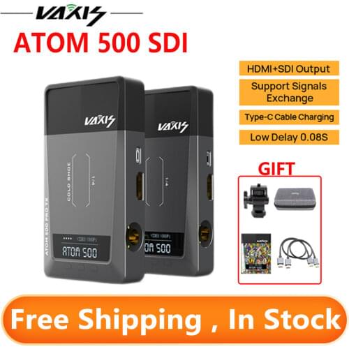 Vaxis ATOM 500 SDI 500ft Wireless Video Transmission System 1080P HD SDI/HDMI Dual Interface Image Video Transmitter Receiver