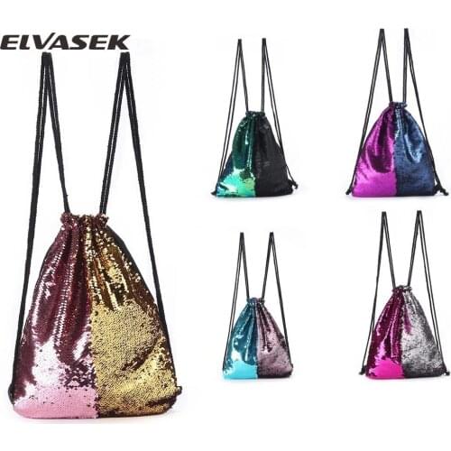 Женские рюкзаки с блестками ELVASEK China At AliExpress