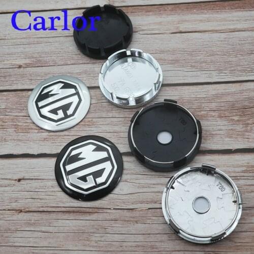 4pcs 56mm 60mm MG logo car emblem Wheel Center Hub Cap auto Rim refit dust-proof badge covers sticker styling
