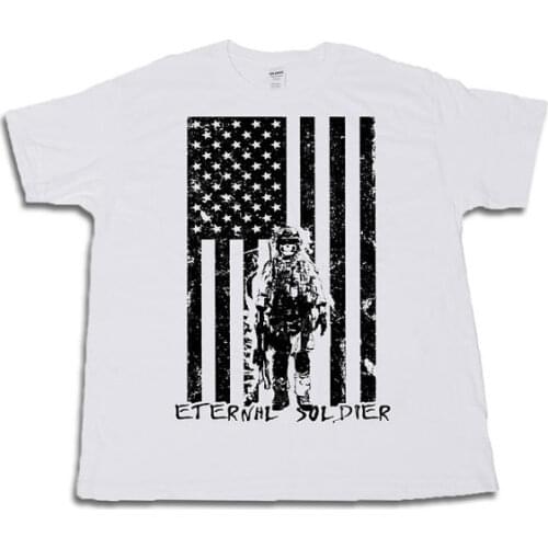 Eternal Soldier Special Operations Forces Navy Seals Green Berets Marines Army Air Force Defender T Shirt US plus size S-3XL