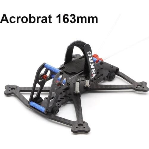 HSKRC Acrobrat 163 163mm 3inch Mini Quadcopter Frame kit 3mm Bottom Plate Support 3030 3045 Propeller / Runcam Split Mini Camera